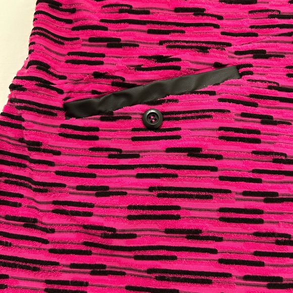 Multiples Textured Fuchsia Tunic with removeable infinity scarf, Size 1X    NWOT - Picture 7 of 13